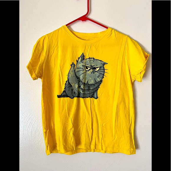J. Cook 2015 Yellow Cat Shirt - Picture 1 of 4